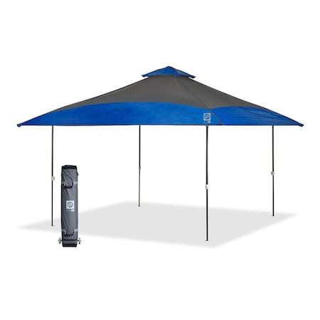 E-Z Up Spectator Shelter, 13' W x 13' L, Gray Steel Frame, Royal Blue Top SCSG13RB